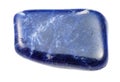 tumbled Sodalite gem isolated on white