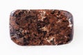 tumbled spreusteined urtite stone on white Royalty Free Stock Photo