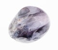 tumbled tamerlane stone (amethyst quartz) on white