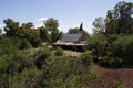 Tumbledown old barn on farm