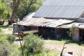 Tumbledown old barn on farm