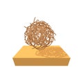 Tumbleweed cartoon icon