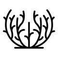 Tumbleweed grass icon outline vector. Desert ball Royalty Free Stock Photo