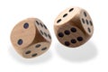 Tumbling dice Royalty Free Stock Photo