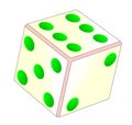 Tumbling Ivory Dice Royalty Free Stock Photo