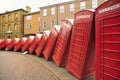 Tumbling telephone boxes, Old London road