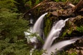 The tumbling waters at Sol Duc Falls, Olympic National Park, Washington, USA, long exposure to create a blurred motion to the