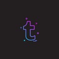 Tumblr icon design vector