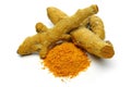 Tumeric Powder Heap Royalty Free Stock Photo