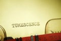 Tumescence concept view