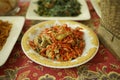 Tumis daging sapi, stir-fried beef with curly chilli, delicious food