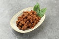 Tumis Oncom, Stir Fry Fermented Bean Royalty Free Stock Photo