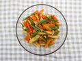 Tumis sayuran or vegetables stir-fry in a bowl Royalty Free Stock Photo