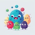 Tummy Troublemakers, Follow adventures of a mischievous group of bacteria who love to cause stomach aches. cute children
