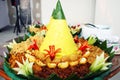 Tumpeng rice from Java, Indonesia