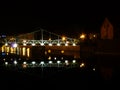 Tumski bridge at night, Wroclaw