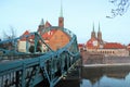Tumski Bridge in Wroclaw (Lovers bridge)