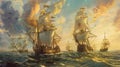 Tumultuous Seas: Spanish Armada\'s Encounter with English Shores