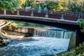 Tumwater Falls With Bridge 3 Royalty Free Stock Photo