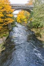 Tumwater Falls Park Bridge Over River 4 Royalty Free Stock Photo