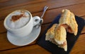 Tuna Baguette And Cup Of Cappuccino