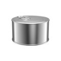 Tuna can blank. Canned food cylinder tin vector illustration Royalty Free Stock Photo