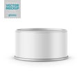 Tuna can with label on white background. Royalty Free Stock Photo