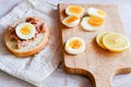 Tuna and egg sandwich Royalty Free Stock Photo