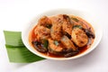 Tuna fish curry South Indian cuisine. Royalty Free Stock Photo