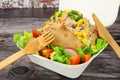 Tuna And Sweetcorn Jacket Potato Royalty Free Stock Photo