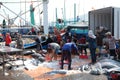 Tuna fish trade at Qui Nhon fish port, Vietnam.