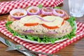 Tuna Melt on Italian Bread Royalty Free Stock Photo