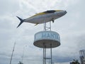 Tuna monument in the port of Manta