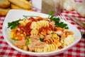 Tuna and pasta salad Royalty Free Stock Photo