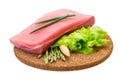 Tuna raw steak Royalty Free Stock Photo