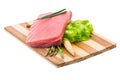 Tuna raw steak Royalty Free Stock Photo