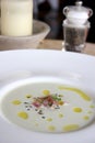 Tuna rich seafood soup Royalty Free Stock Photo