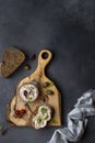 Tuna rillettes with cream cheese and anchovies Royalty Free Stock Photo