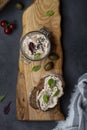 Tuna rillettes with cream cheese and anchovies Royalty Free Stock Photo