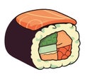 Tuna roll illustration