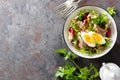 Tuna salad in bowl. Mediterranean food. Fresh salad with canned tuna fish. Healthy diet food Royalty Free Stock Photo