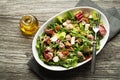 Tuna salad lettuce beans and cheese Royalty Free Stock Photo