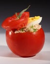 Tuna salad in tomato