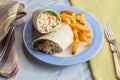 Tuna Salad Wrap Sandwich Royalty Free Stock Photo