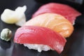 Tuna and Salmon Nigiri Rolls