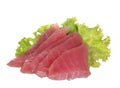 Tuna sashimi isolated Royalty Free Stock Photo