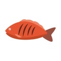 Tuna sea food icon Royalty Free Stock Photo