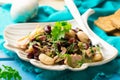 Tuna, Seaweed, and Mixed Legume Salad Royalty Free Stock Photo