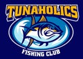 Tuna sport fishing club mascot logo