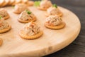 tuna spread with cracker Royalty Free Stock Photo